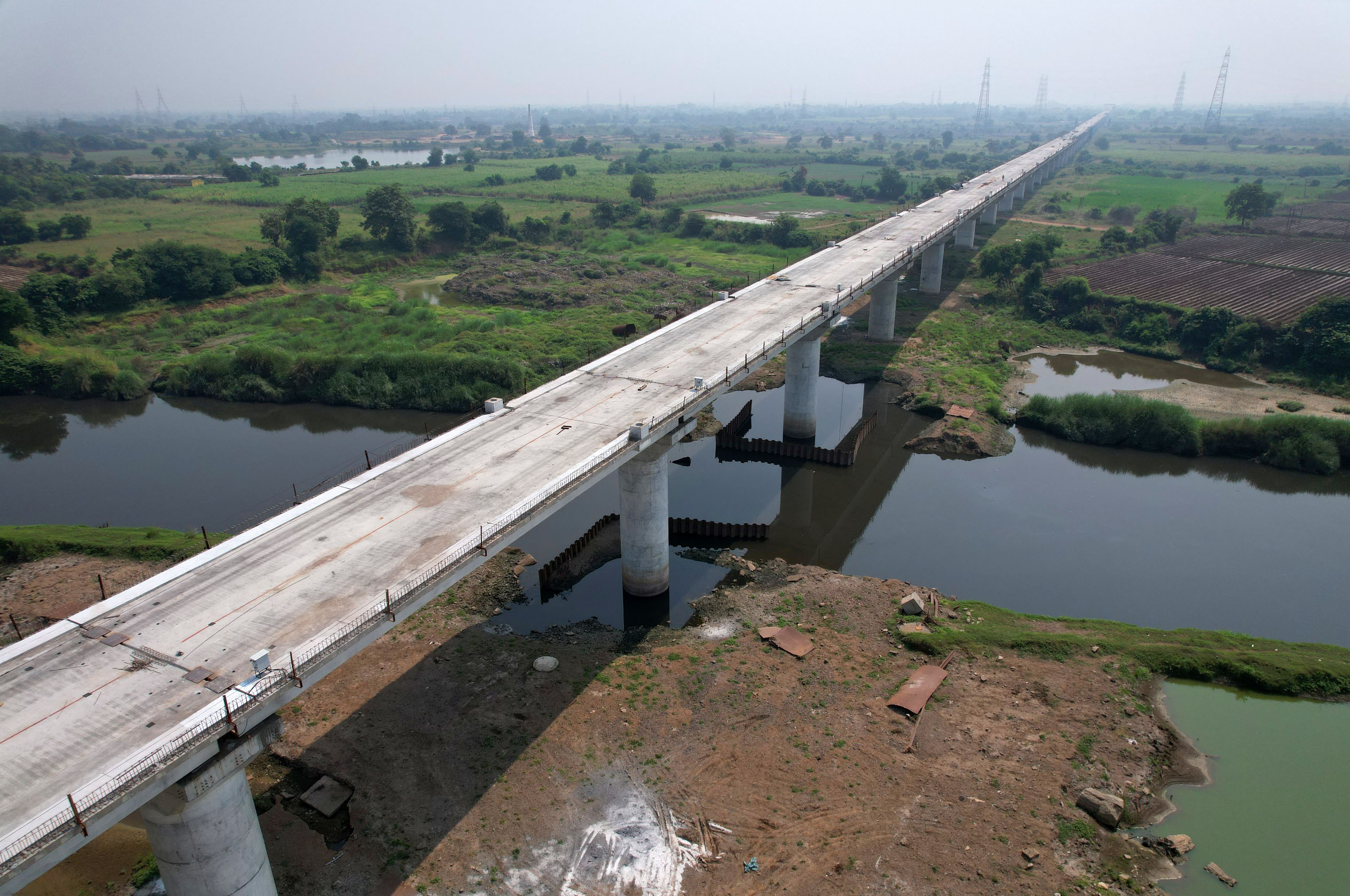 नवसारी जिल्ह्यातील मिंढोला नदीवर उभारणीचे काम पूर्ण, नोव्हेंबर 2023